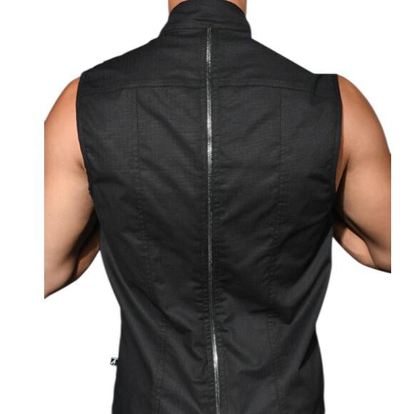 Andrew Christian Special Forces Capsule Zipper Vest Black Large - Picture 12 of 16